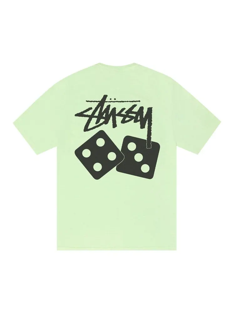 Футболка Stussy Dice Tee Pigment Dyed — изображение 2 из 2, писташковый