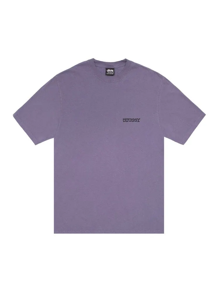 Футболка Stussy Jumbo Tee Pigment Dyed — изображение 1 из 2, фиолетовый