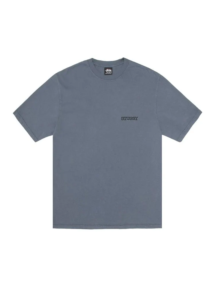 Футболка Stussy Jumbo Tee Pigment Dyed — изображение 1 из 2, темно-синий