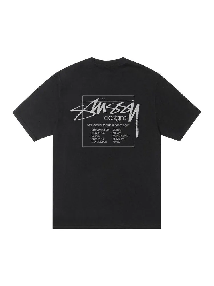 Футболка Stussy Modern Age Tee Pigment Dyed — изображение 2 из 2, черный