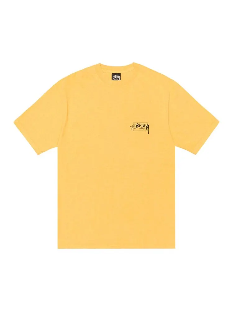 Футболка Stussy Modern Age Tee Pigment Dyed 'Yellow' — изображение 1 из 2, желтый