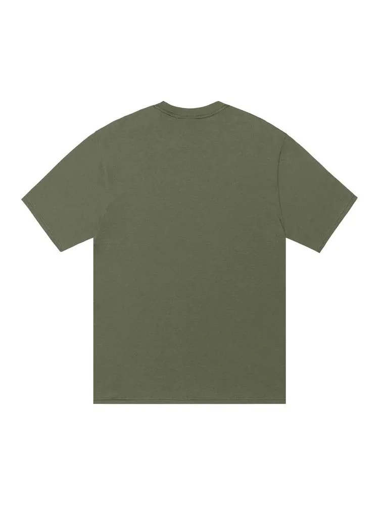 Футболка Stussy Smooth 80 Tee — изображение 2 из 2, оливковый