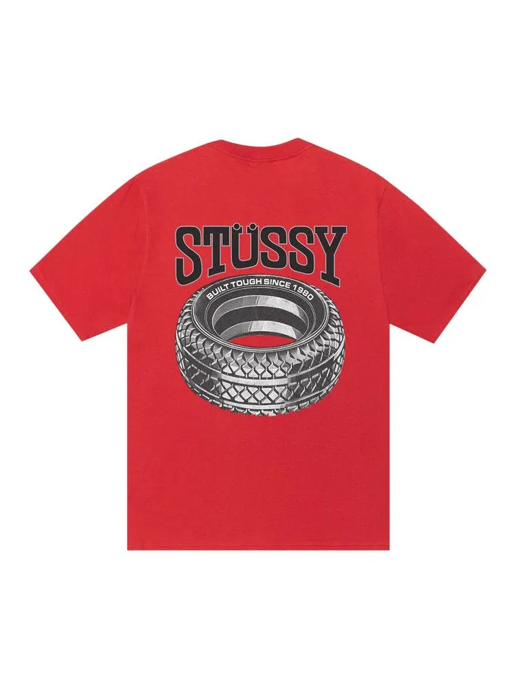 Футболка Stussy Tough Tread Tee — изображение 2 из 2, кайенский оранжевый