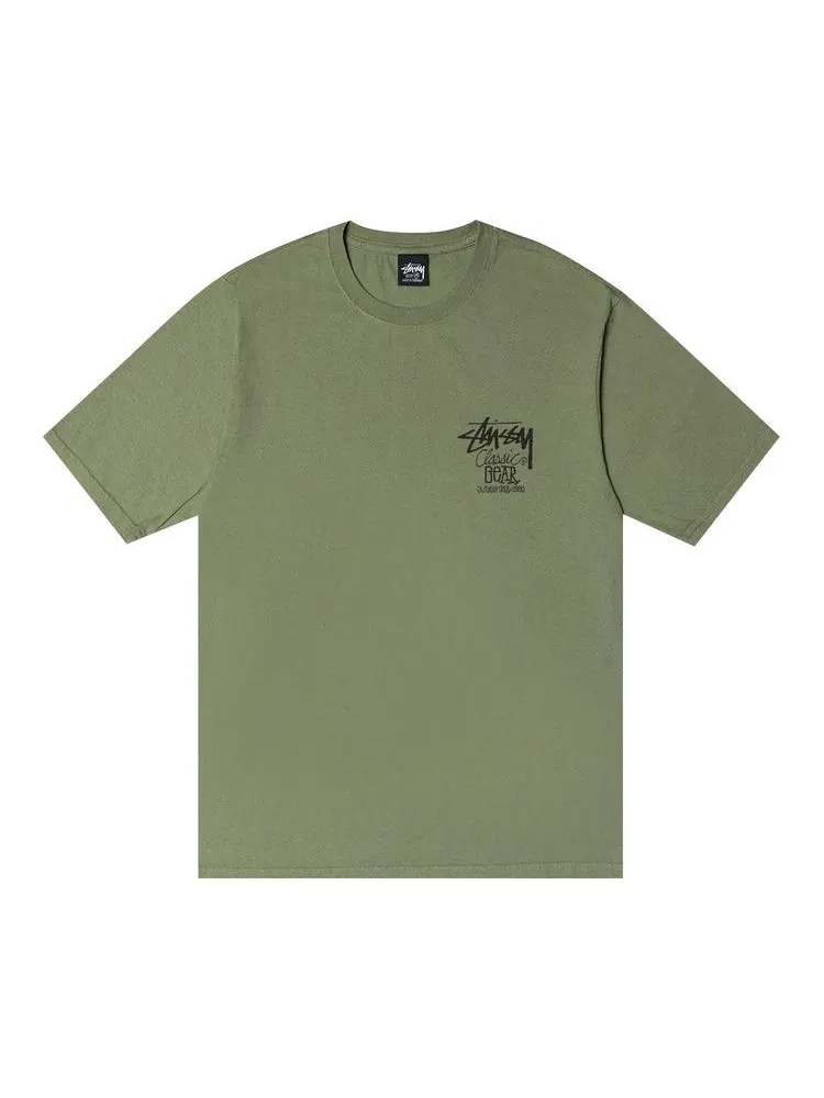 Футболка Stussy Classic Gear Tee Pigment Dyed — изображение 1 из 2, артишок