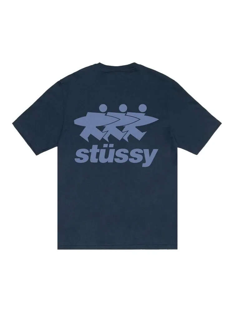Футболка Stussy Surfwalk Tee — изображение 2 из 2, темно-синий