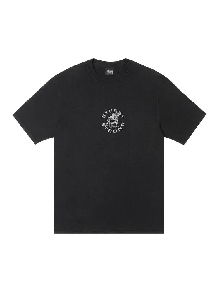 Футболка Stussy Strong Mac Tee Pigment Dyed — изображение 1 из 2, черный