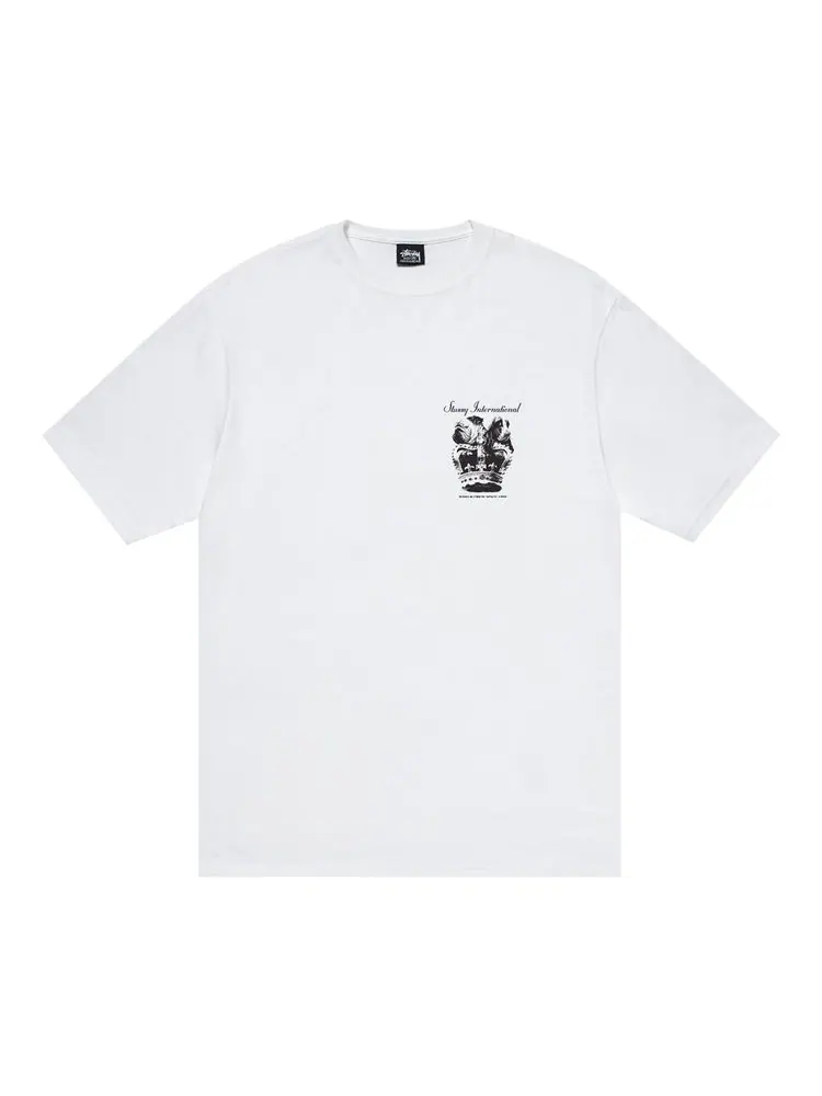 Футболка Stussy Dog Crown Tee 'White' — изображение 2 из 2, белый
