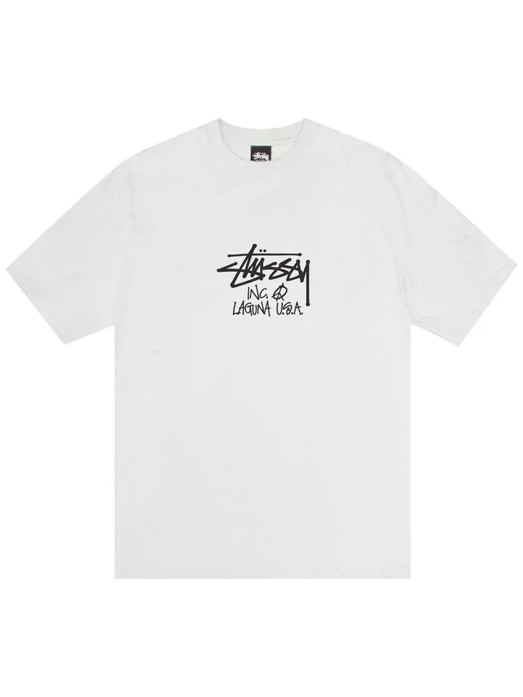 Футболка Stussy Laguna USA Tee Pigment Dyed 'Natural' — изображение 1 из 2, прозрачный