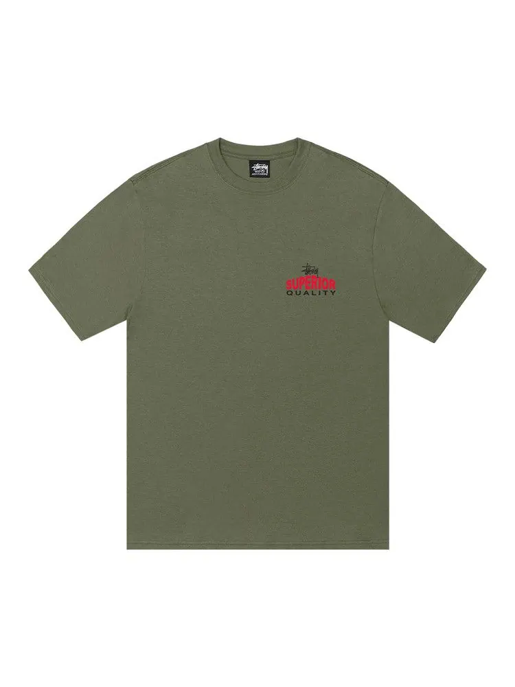 Футболка Stussy Superior Quality Tee — изображение 1 из 2, оливковый