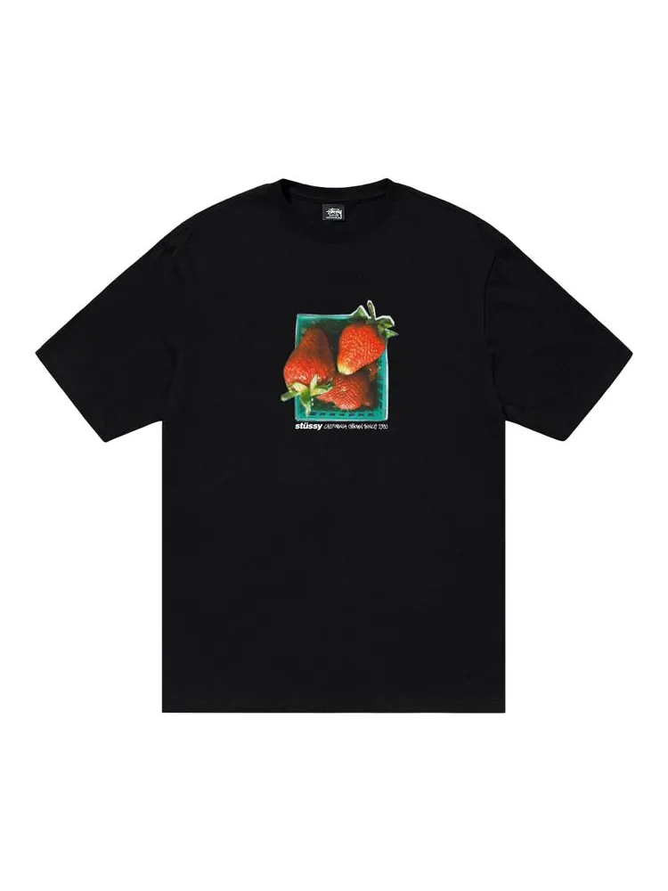 Футболка Stussy Berries Tee 'Black' — изображение 1 из 2, черный