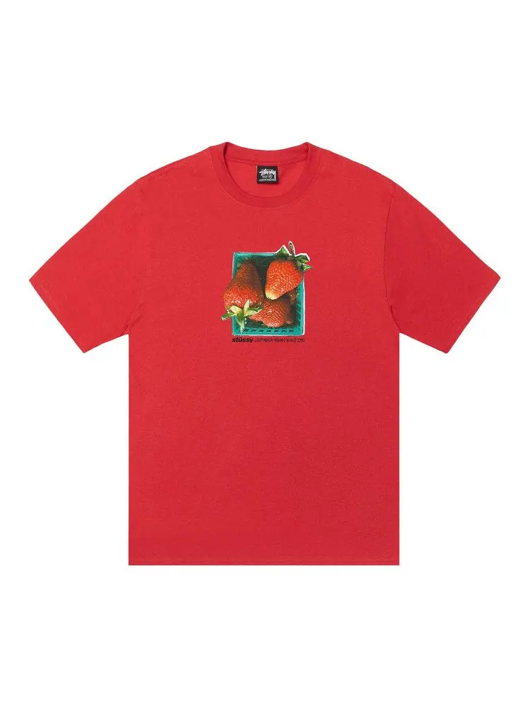 Футболка Stussy Berries Tee — изображение 1 из 2, кайенский оранжевый