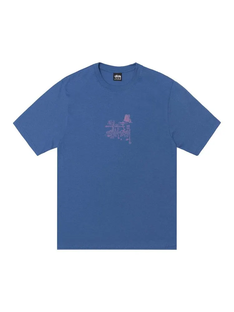 Футболка Stussy In Bloom Tee — изображение 1 из 2, синий