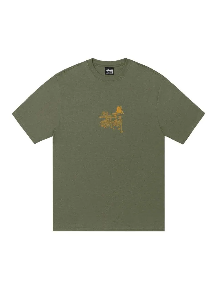 Футболка Stussy In Bloom Tee — изображение 1 из 2, оливковый