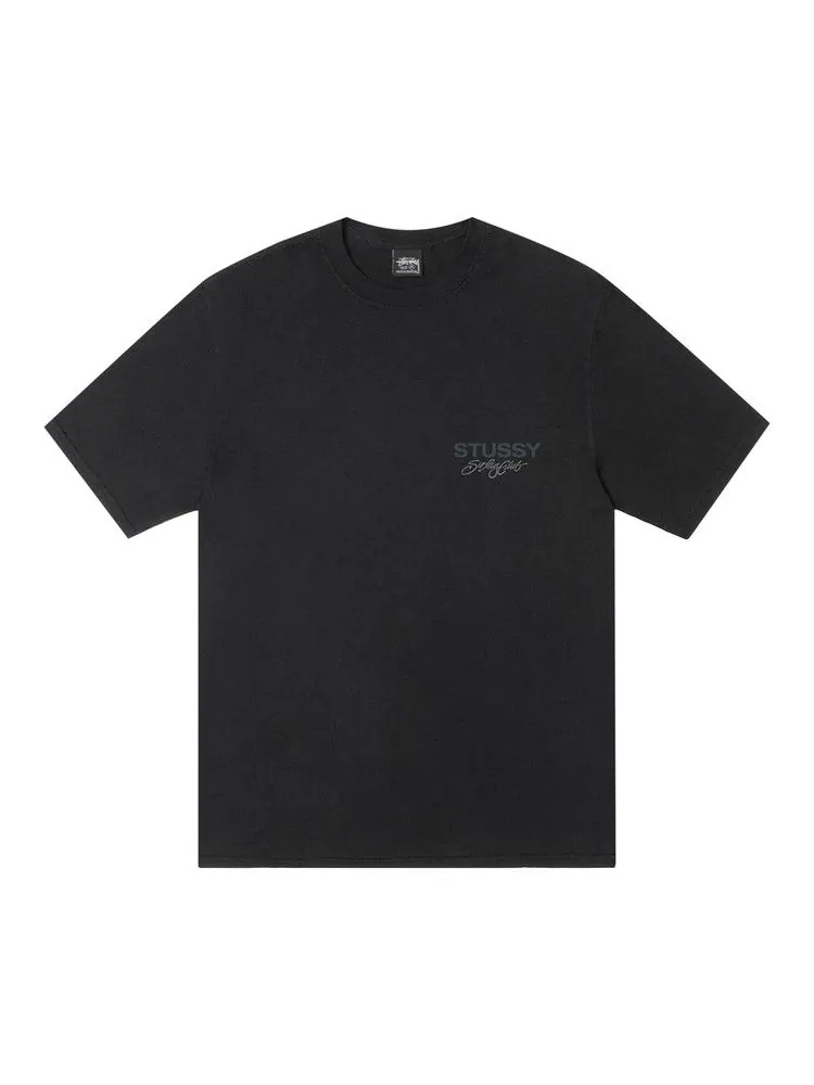 Футболка Stussy Surf Club Tee Pigment Dyed — изображение 1 из 2, черный
