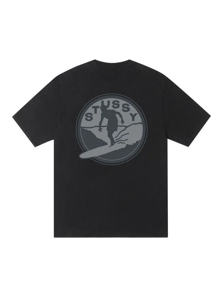 Футболка Stussy Surf Club Tee Pigment Dyed — изображение 2 из 2, черный