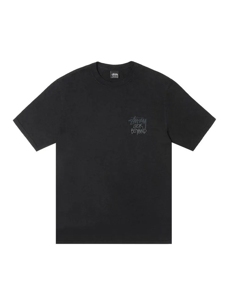 Футболка Stussy Look Beyond Tee Pigment Dyed — изображение 1 из 2, черный