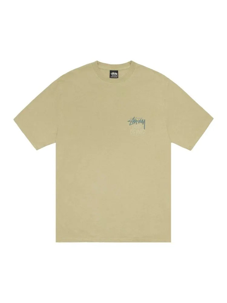 Футболка Stussy Look Beyond Tee Pigment Dyed, Elm — изображение 1 из 2, бежевый