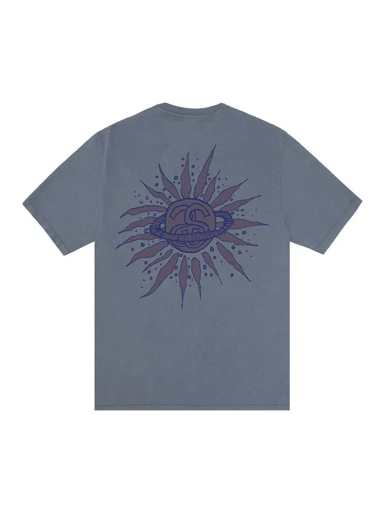 Футболка Stussy Look Beyond Tee Pigment Dyed — изображение 2 из 2, темно-синий