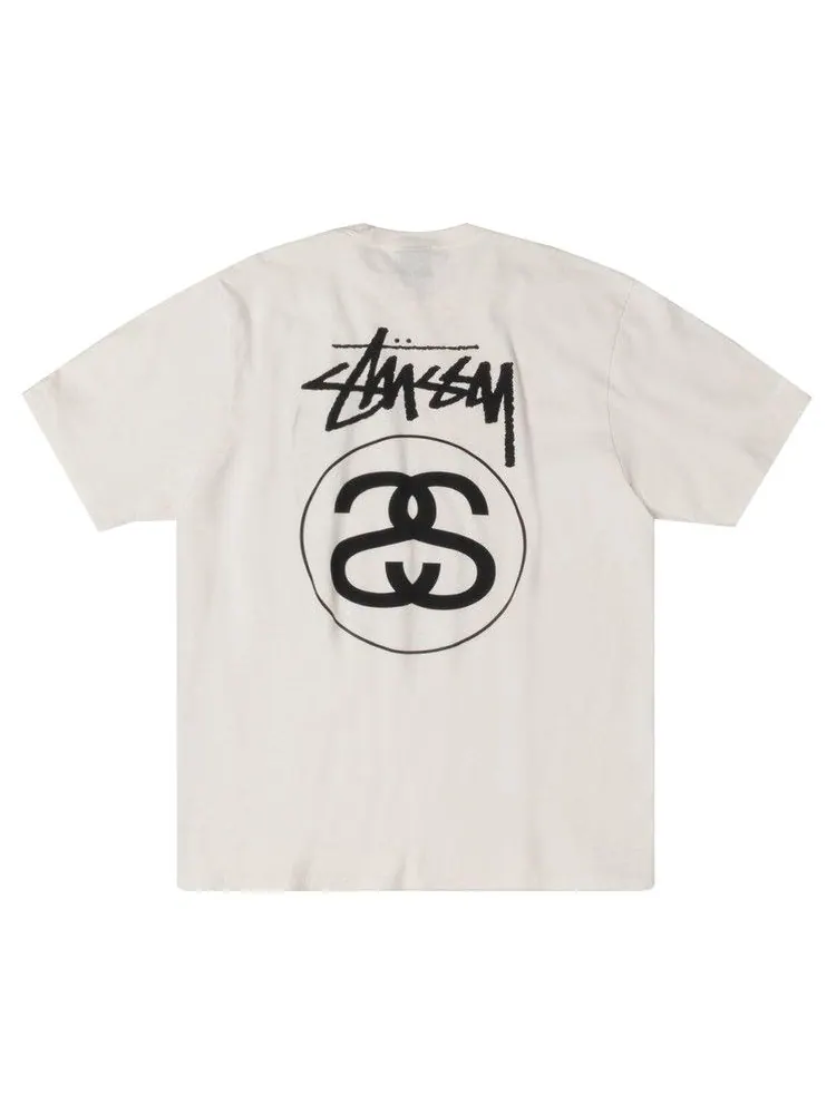 Футболка Stussy Stock Link Tee Pigment Dyed — изображение 2 из 2, прозрачный