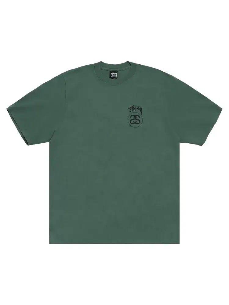 Футболка Stussy Stock Link — изображение 1 из 2, зеленый