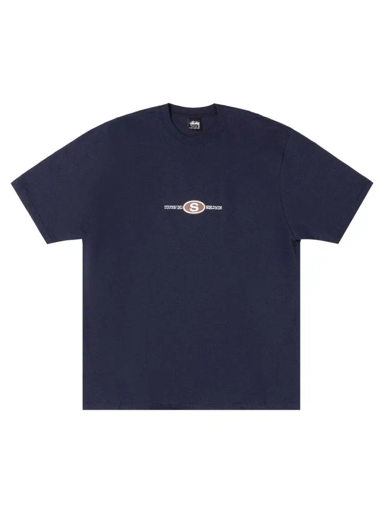 Футболка Stussy Worldwide Dot Tee — изображение 1 из 2, темно-синий