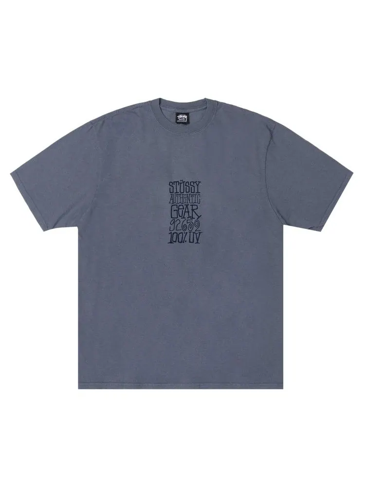 Футболка Stussy Authentic Gear Tee Pigment Dyed — изображение 1 из 2, темно-синий