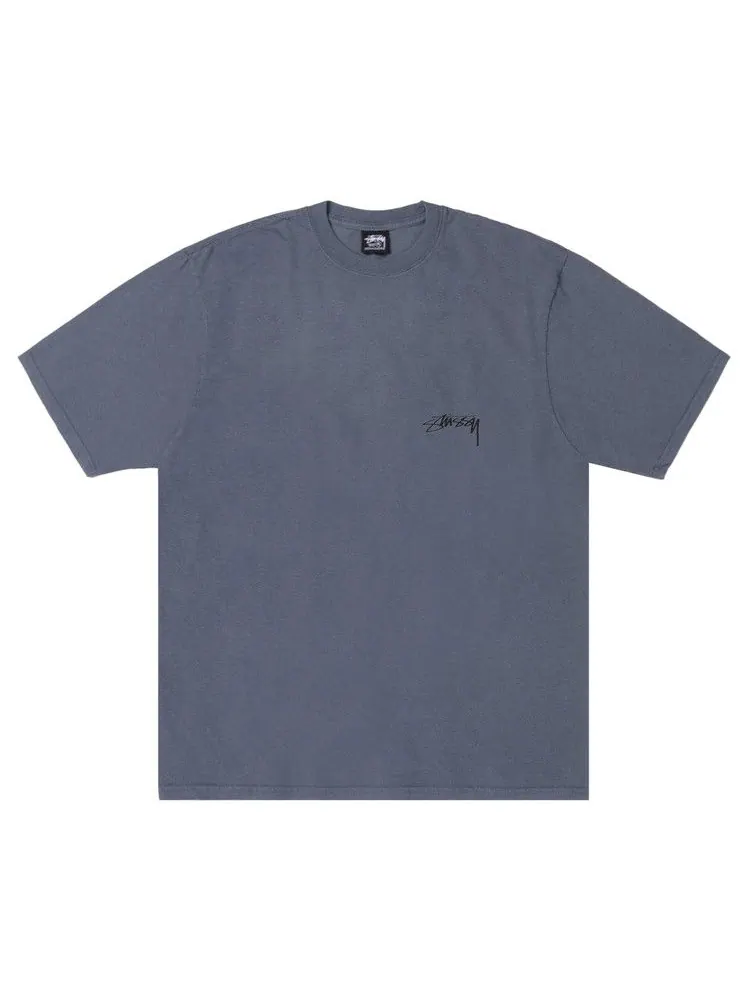 Футболка Stussy Serpent Tee Pigment Dyed — изображение 1 из 2, темно-синий