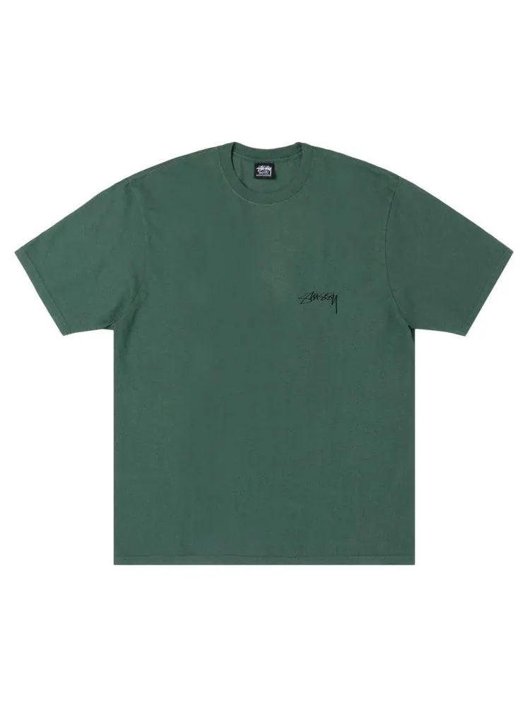 Футболка Stussy Serpent Tee Pigment Dyed — изображение 1 из 2, папоротник