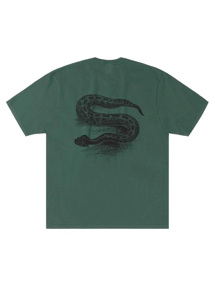 Футболка Stussy Serpent Tee Pigment Dyed — изображение 2 из 2, папоротник