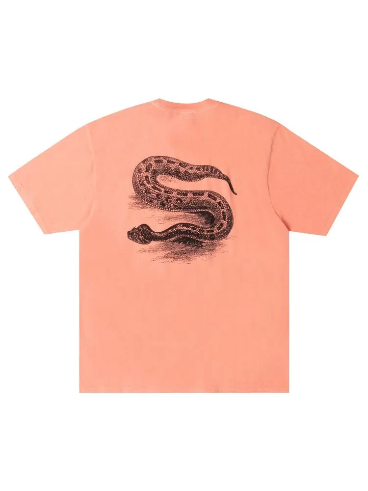 Футболка Stussy Serpent Tee Pigment Dyed, Sherbert — изображение 2 из 2, оранжевый