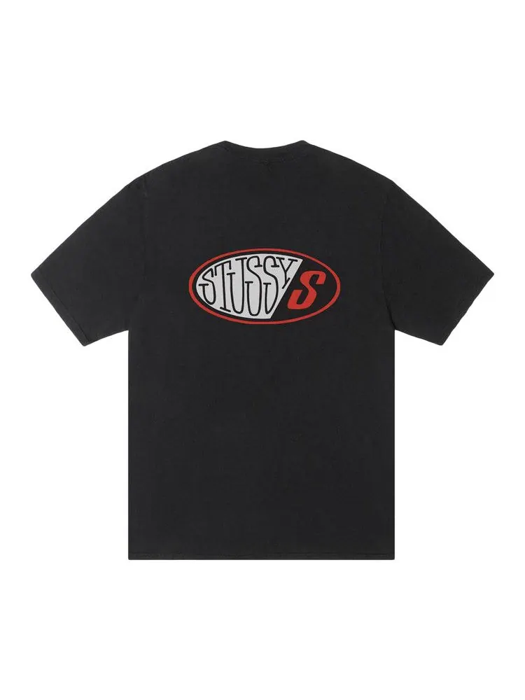 Футболка Stussy Pitstop Tee Pigment Dyed — изображение 2 из 2, черный
