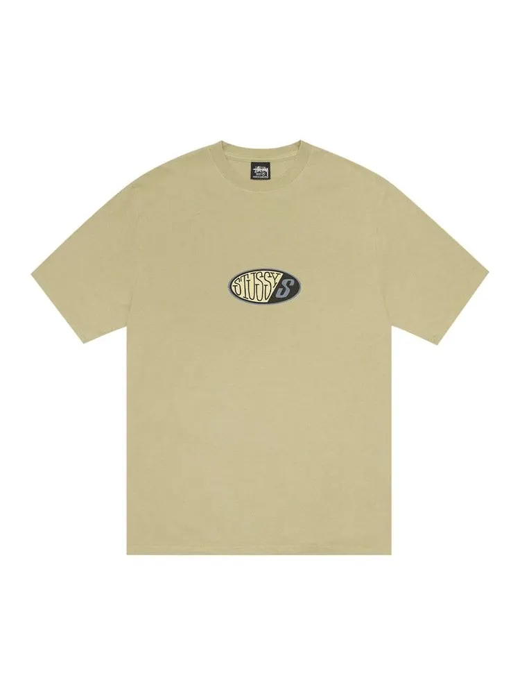 Футболка Stussy Pitstop Tee Pigment Dyed, Elm — изображение 1 из 2, бежевый