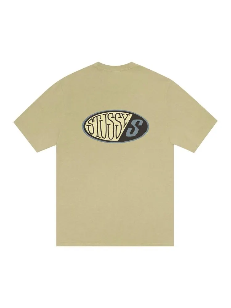 Футболка Stussy Pitstop Tee Pigment Dyed, Elm — изображение 2 из 2, бежевый