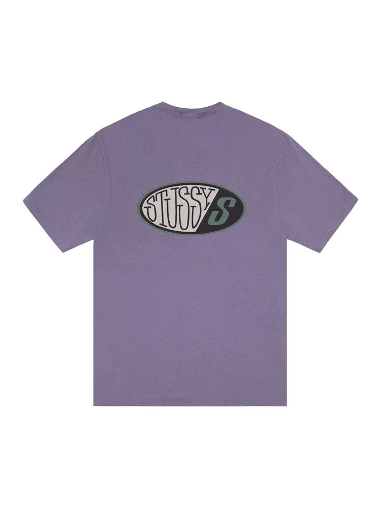 Футболка Stussy Pitstop Tee Pigment Dyed — изображение 2 из 2, фиолетовый