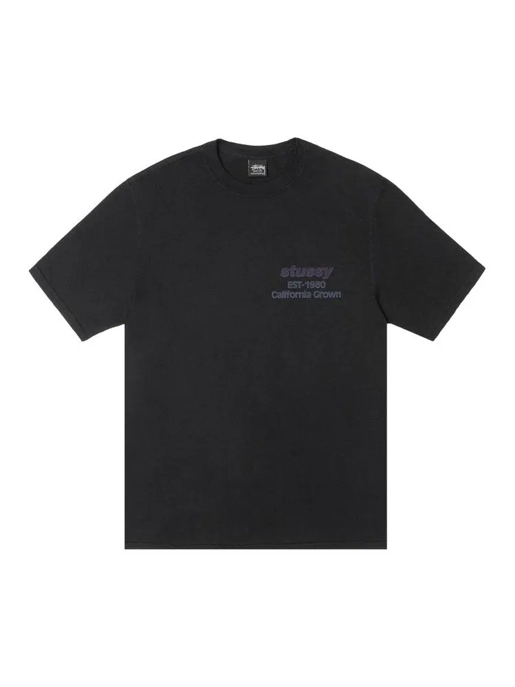 Футболка Stussy California Grown Tee Pigment Dyed — изображение 1 из 2, черный