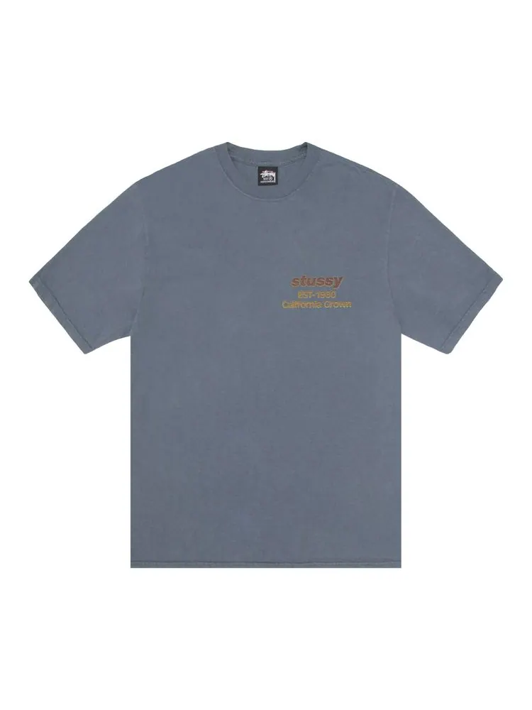 Футболка Stussy California Grown Tee Pigment Dyed 'Navy' — изображение 1 из 2, темно-синий