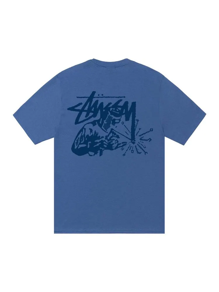 Футболка Stussy Welder Tee — изображение 2 из 2, синий