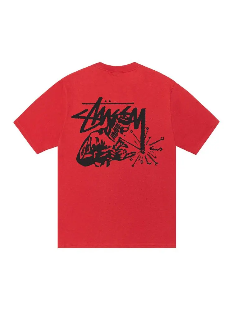 Футболка Stussy Welder Tee — изображение 2 из 2, кайенский оранжевый