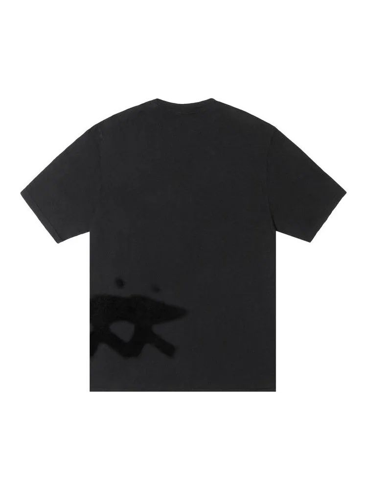 Футболка Stussy Low Tide Tee Pigment Dyed — изображение 2 из 2, черный
