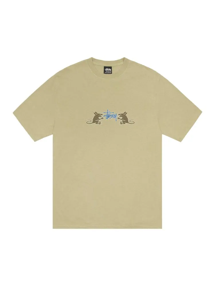 Футболка Stussy Homebrew Tee Pigment Dyed, Elm — изображение 1 из 2, бежевый