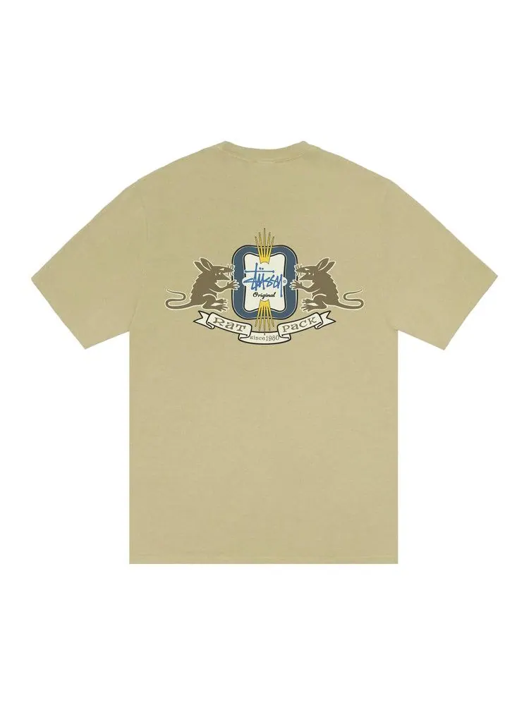 Футболка Stussy Homebrew Tee Pigment Dyed, Elm — изображение 2 из 2, бежевый