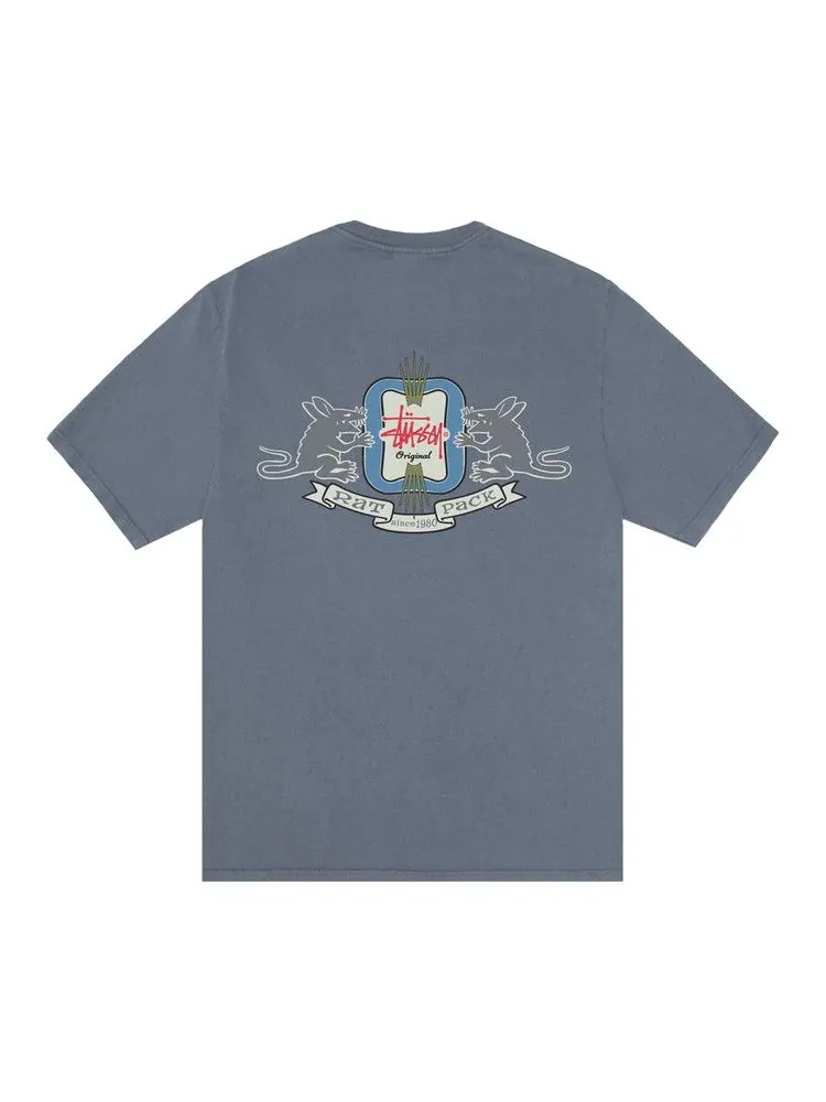 Футболка Stussy Homebrew Tee Pigment Dyed — изображение 2 из 2, темно-синий