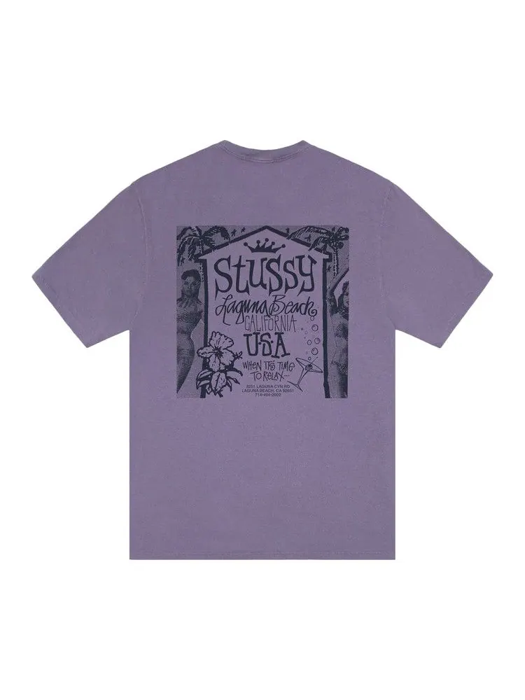 Футболка Stussy Beach House Tee — изображение 2 из 2, фиолетовый