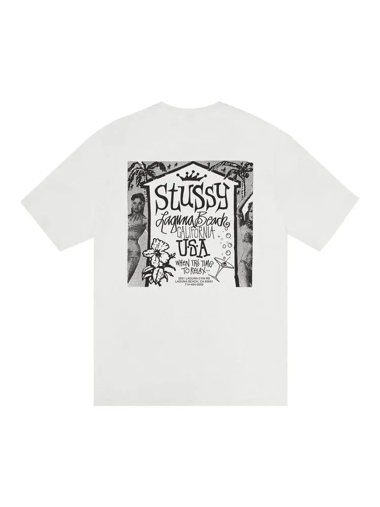 Футболка Stussy Beach House Tee Pigment Dyed — изображение 2 из 2, прозрачный
