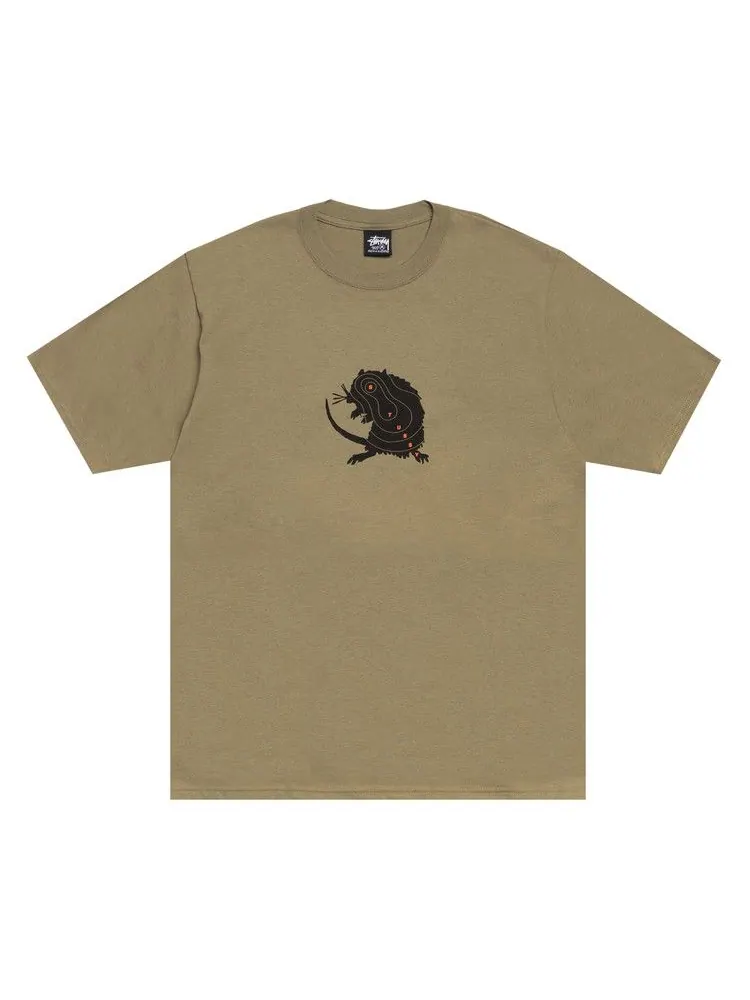 Футболка Stussy Long Range Tee 'Army' — изображение 1 из 2, бежевый