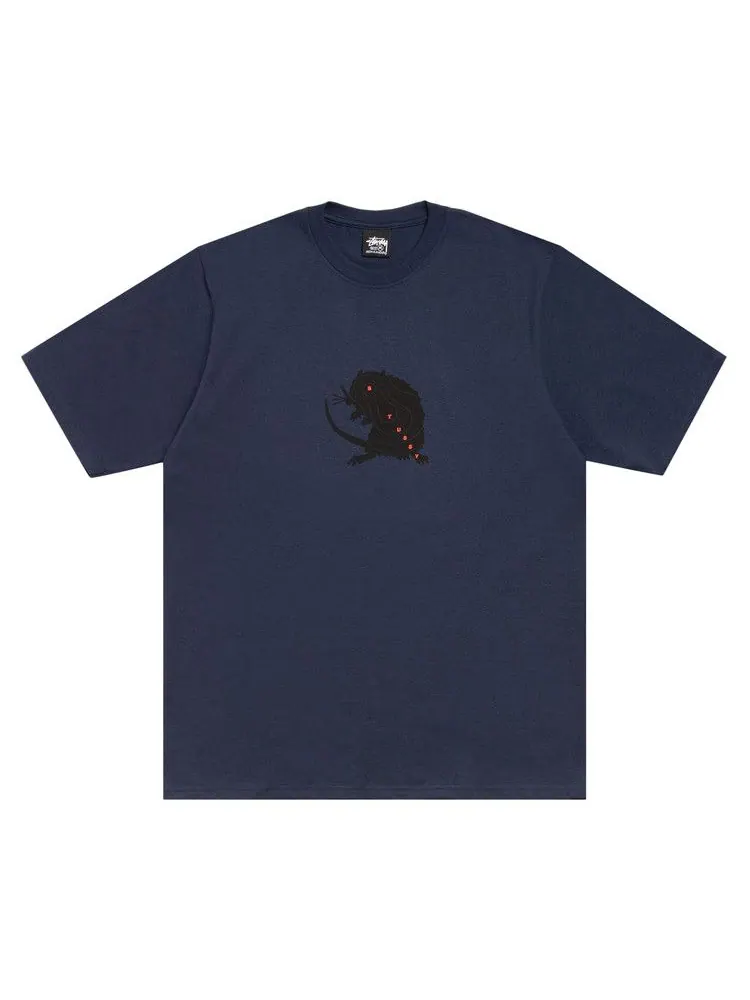 Футболка Stussy Long Range Tee 'Navy' — изображение 1 из 2, синий