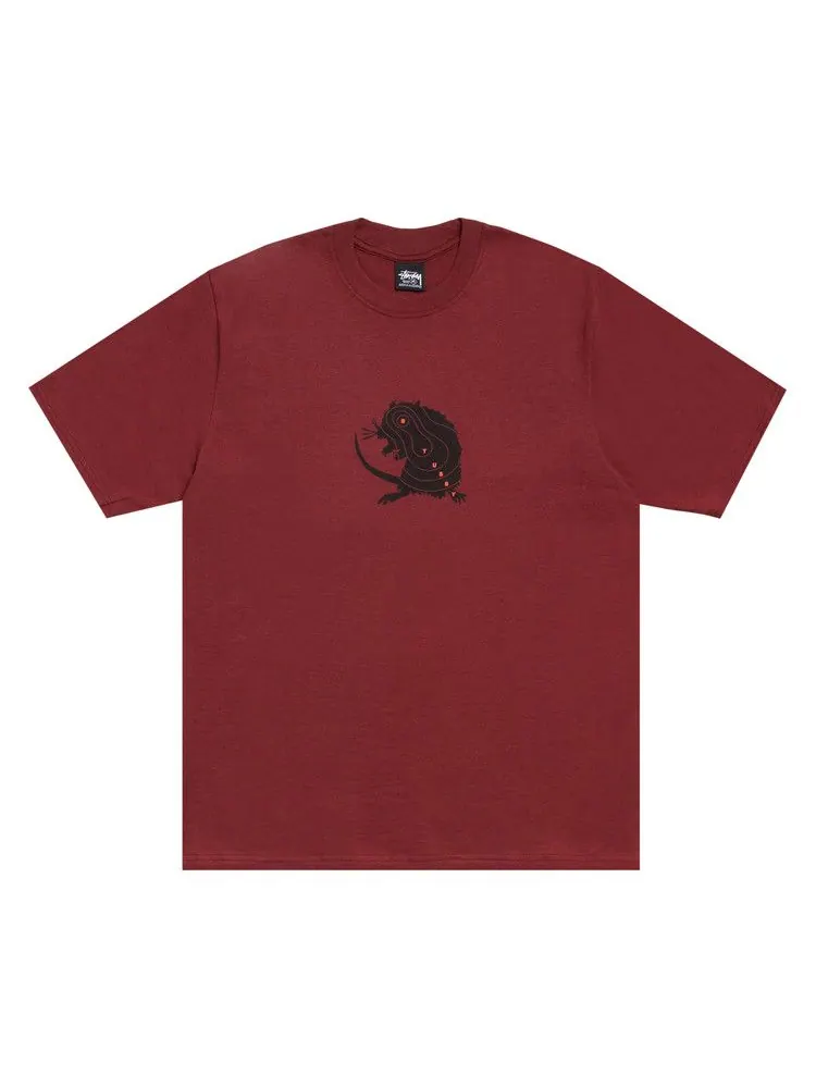 Футболка Stussy Long Range Tee 'Wine' — изображение 1 из 2, красный