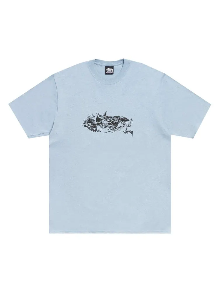 Футболка Stussy Fawn Tee 'Slate' — изображение 1 из 2, синий