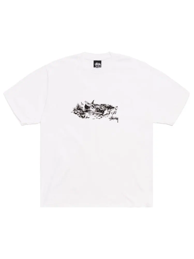 Футболка Stussy Fawn Tee 'White' — изображение 1 из 2, белый