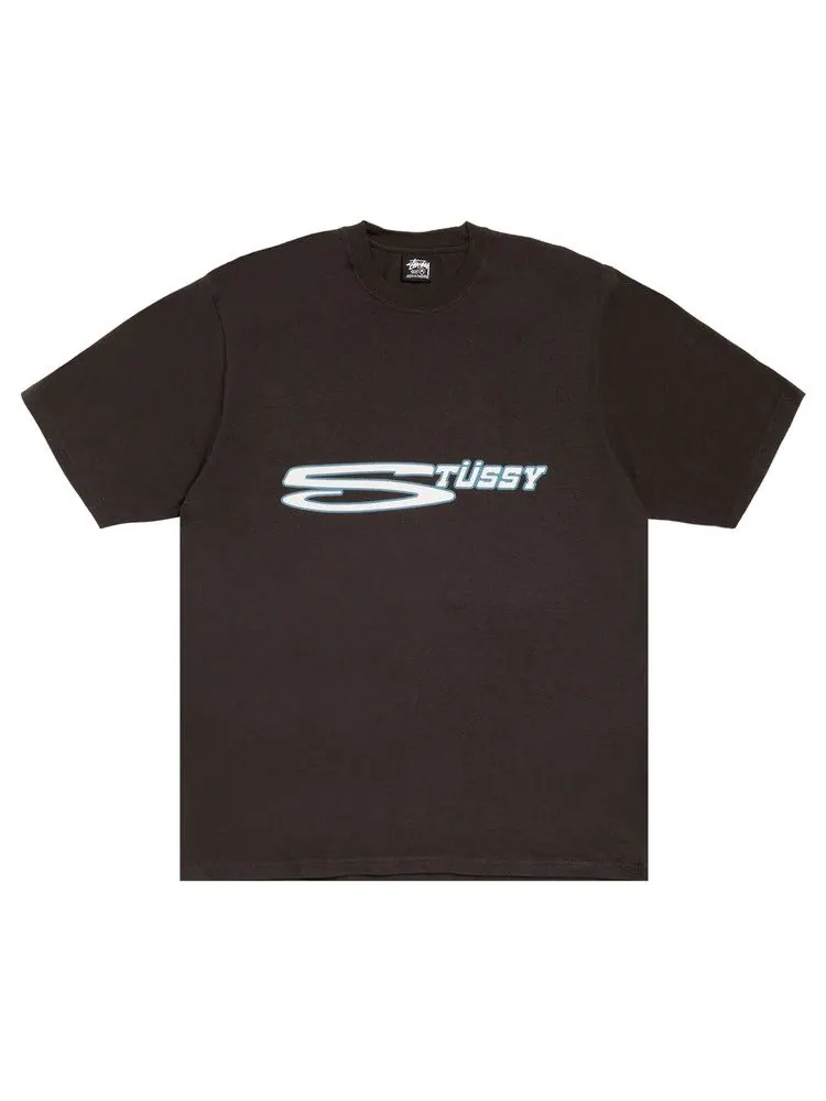 Футболка Stussy Stretch Tee Pigment Dyed 'Faded Black' — изображение 1 из 2, черный